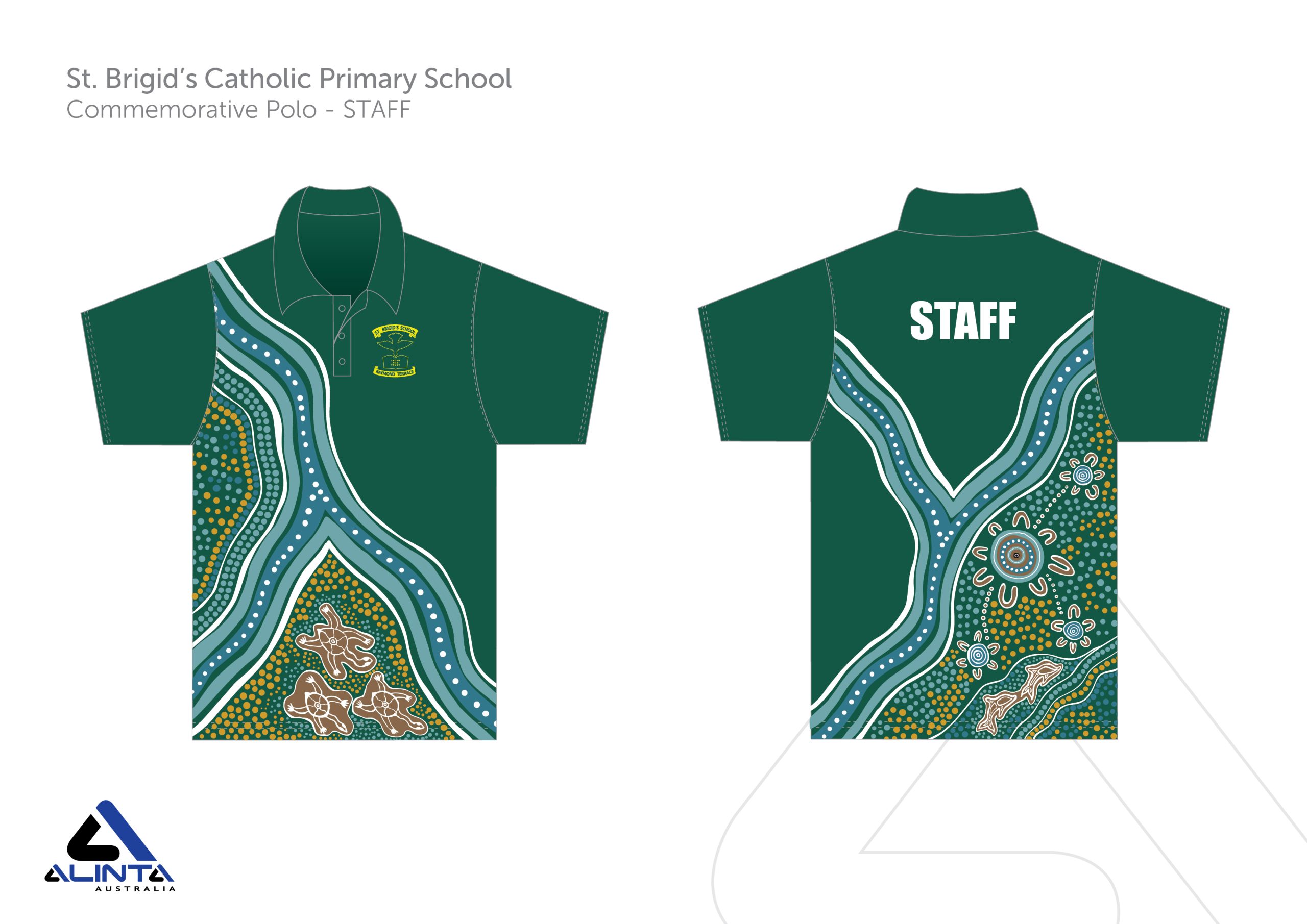 St. Brigid’s Catholic Primary 2024 Polo STAFF Alinta Leavers
