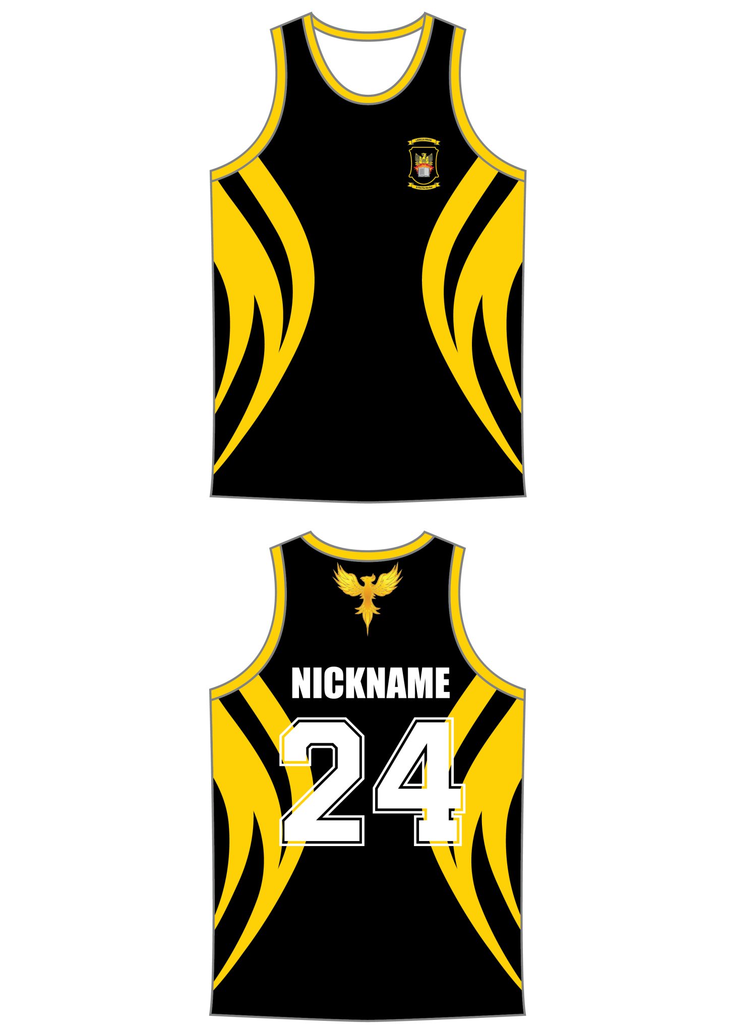 Marist College Canberra LAVALLA 2024 Leavers Singlet Alinta Leavers